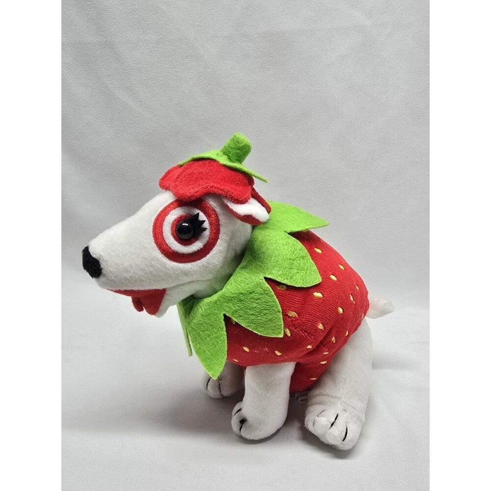 2014 Target Bullseye Plush Collectible Dog As Strawberry Fruit Stuffed Toy